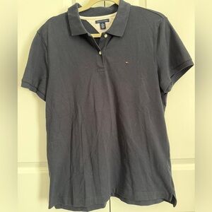 Tommy Hilfiger Men’s Polo Shirt Navy Blue Short Sleeve Collared Tee XL